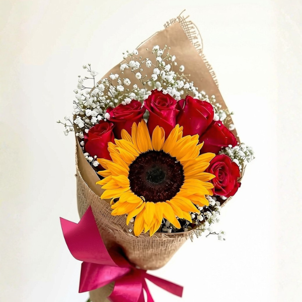 Sun-Kissed Rose Bouquet
