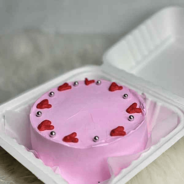 Pink Love Bento Cake - Bake N Bloom
