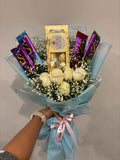 Ferrero Rocher Delight White Rose Bouquet